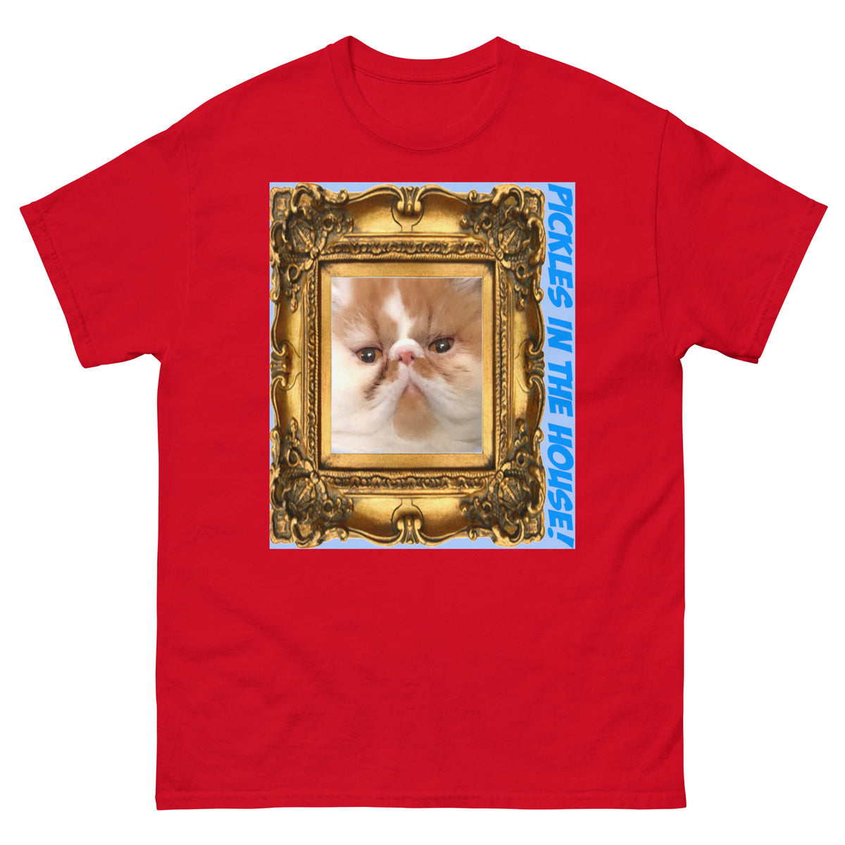 Pickles in the House Framed v1 unisex classic tee in red