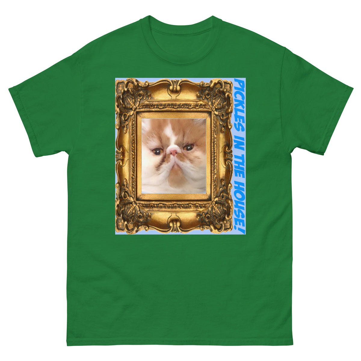 Pickles in the House Framed v1 unisex classic tee in turf green