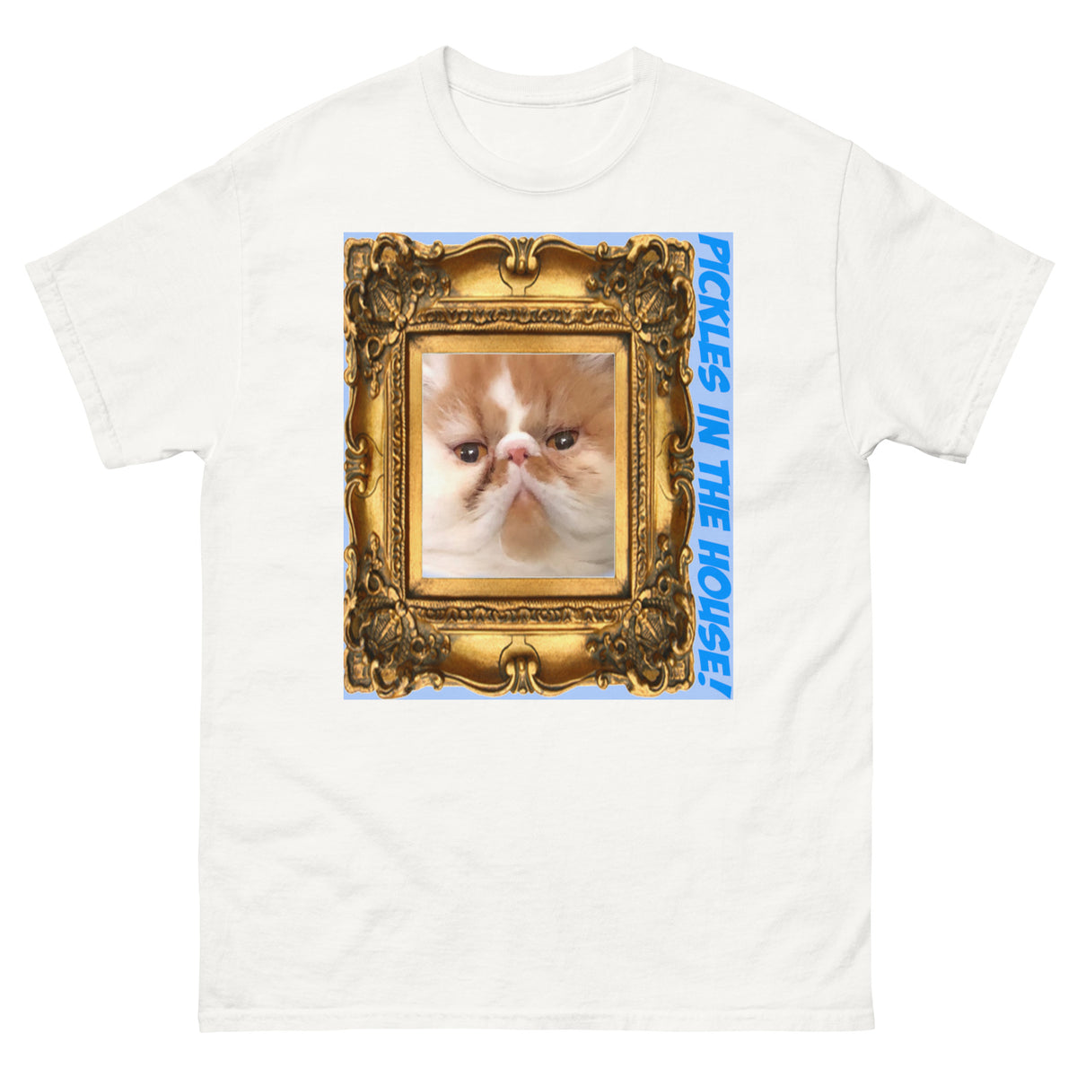 Pickles in the House Framed v1 unisex classic tee in white