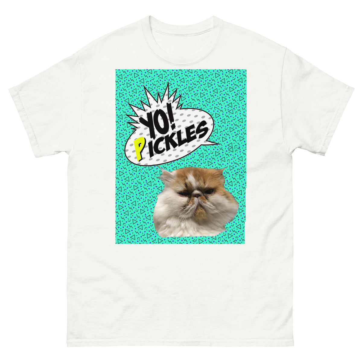 Pickles in the House Yo Pickles v1 unisex classic tee in white